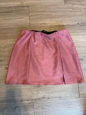 Pink A-Line Mini Skirt - Women's